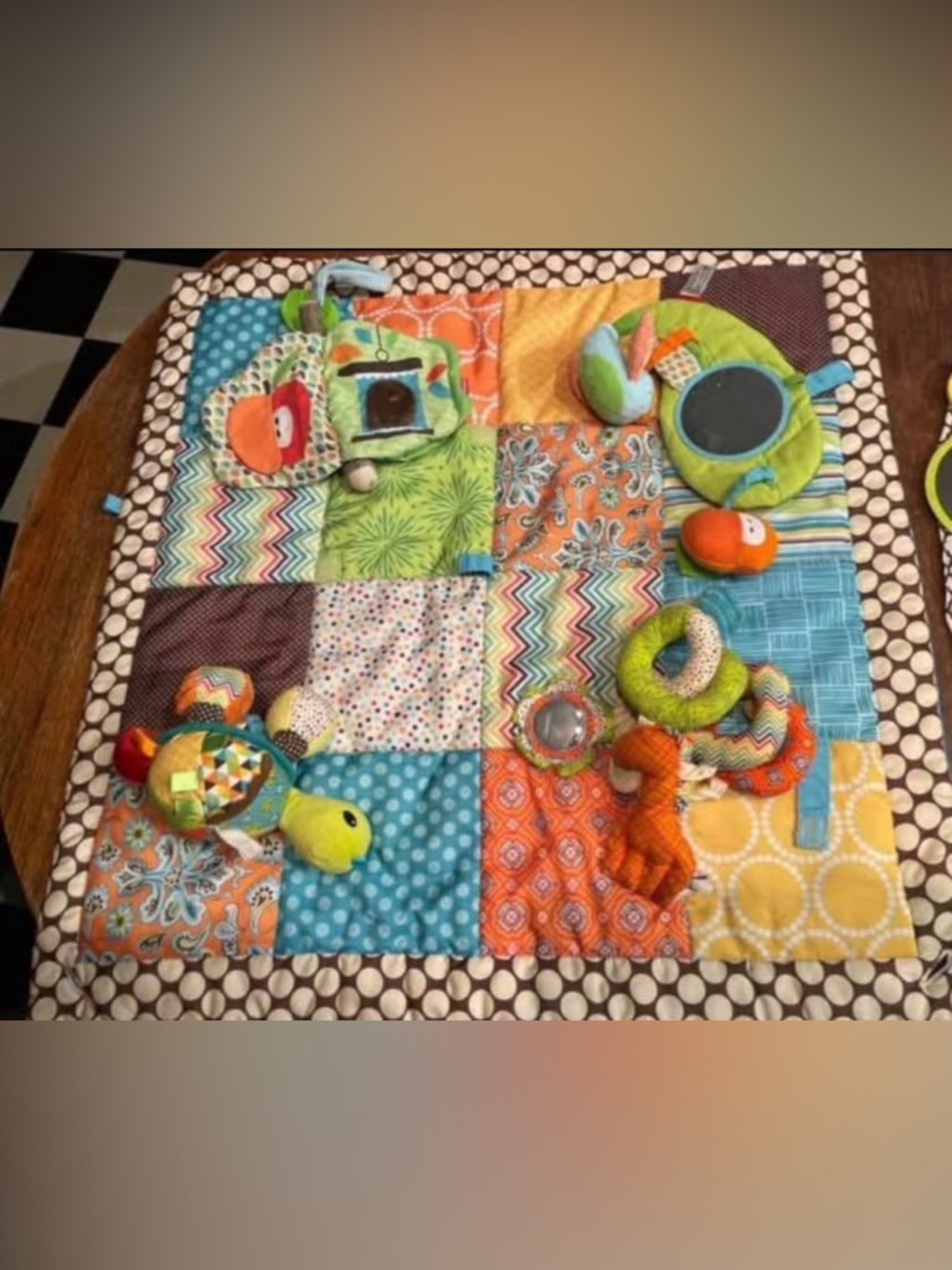 Infantino Multi-Patterned Mat w/ Skip Hop Treetop Textured Sensory Activity Toys